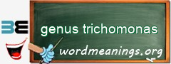 WordMeaning blackboard for genus trichomonas